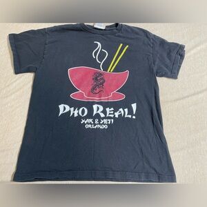 Pho Real Yak & Yeti Black Tshirt WDW Walt Disney World Orlando Florida Medium